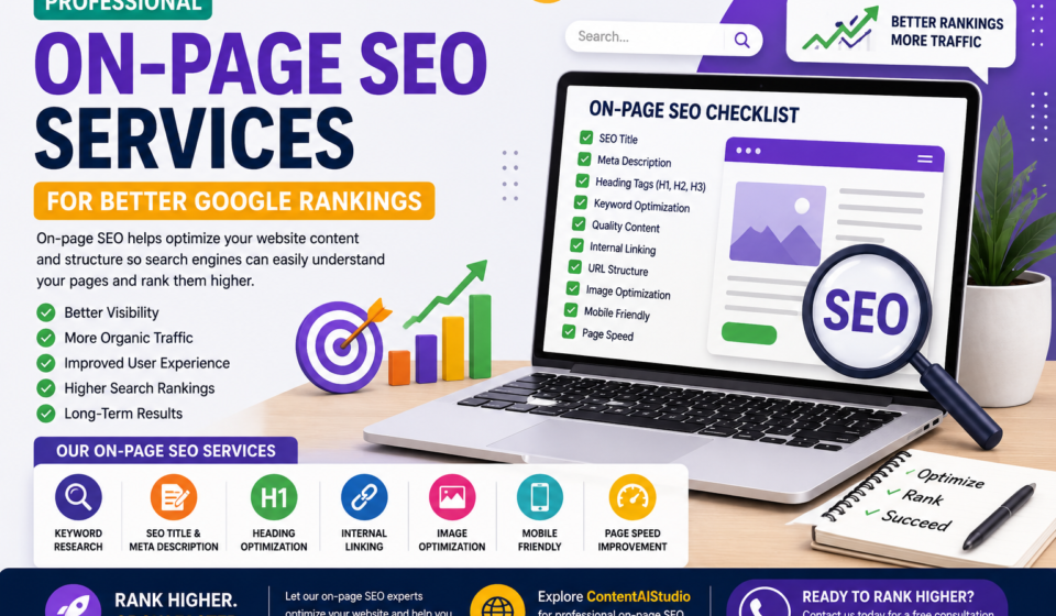 Professional On-Page SEO Services for Better Google Rankings